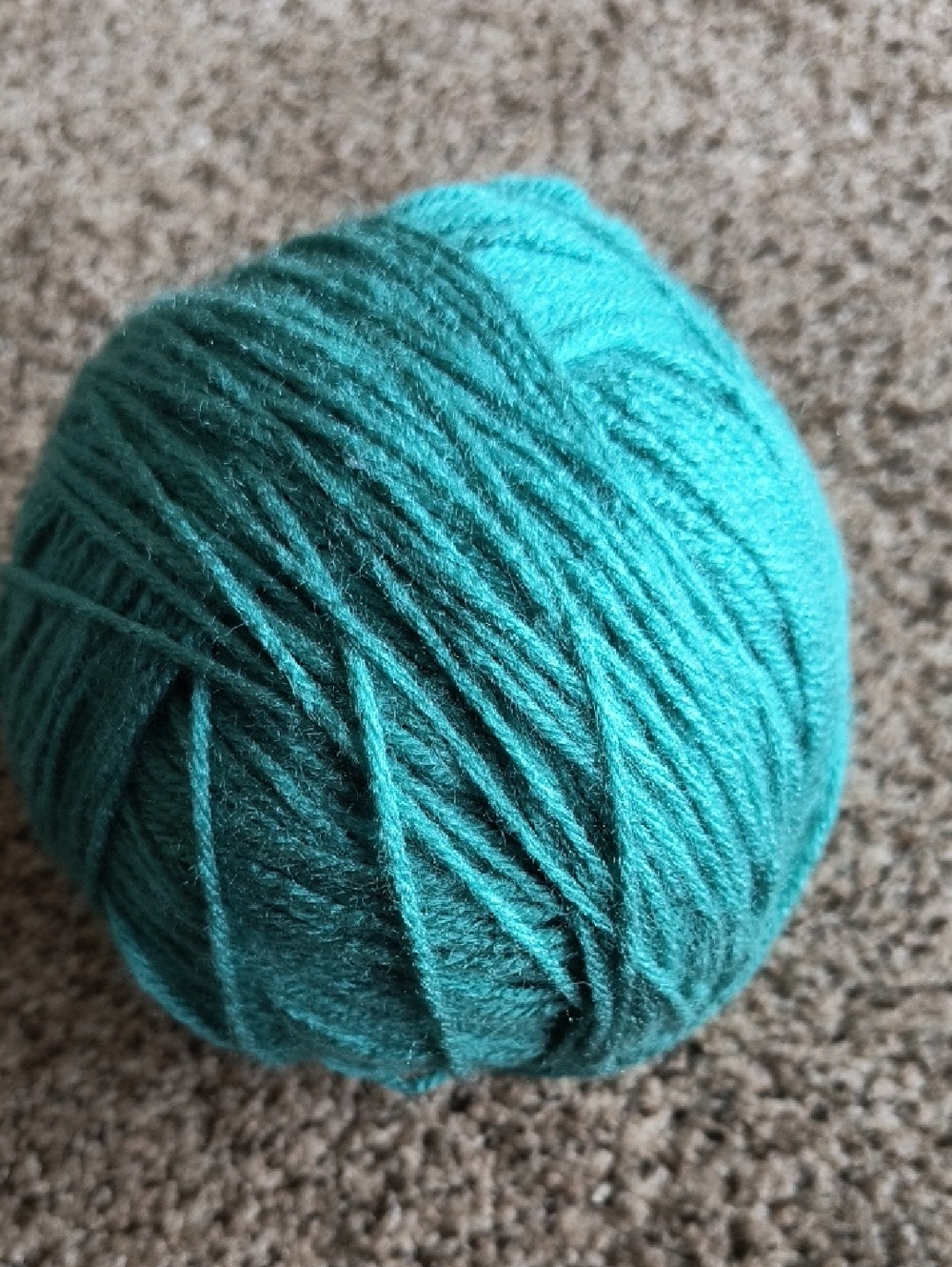 Teal Yarn Ball - Soft Acrylic